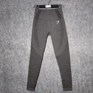 Gymshark Vital Seamless Legging Womens Compression High Waist Shaping XS Gray